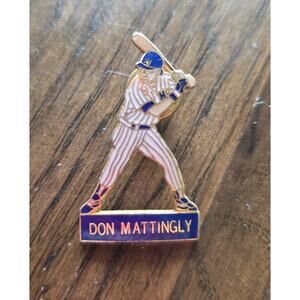 Don Mattingly Baseball Pin – 1988 Licensed MLB by Peter David Inc. – Yankees Col